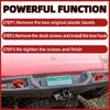 Red Rear Tow Hook Right Side or Left Side for Jeep Gladiator JT 3.0L 3.6L 2020-2024 Replace 68334733AA 68334733AB 70304021TA