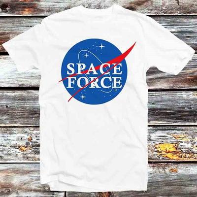 230 Gsm 100% bavlna Space Force Tričko Nasa Meme Vintage Retro Cool Dárek Pánské Dámské Unisex Kreslený Anime Top Tričko B457