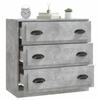 Sideboard Concrete Grey 70 x 35.5 x 67.5 cm Engineered Wood