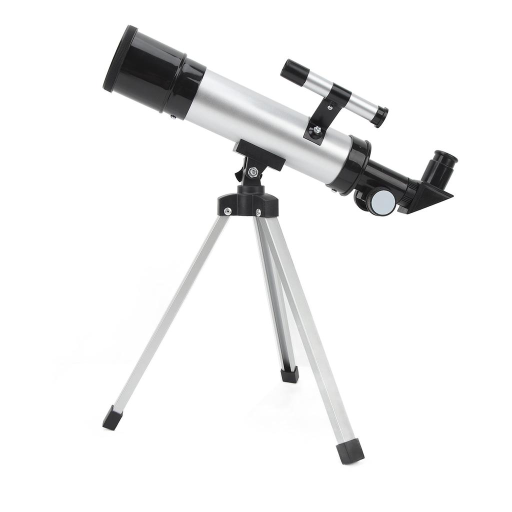 Refractor Telescope HD 90x Compact Astronomical Telescope with Finderscope 2 Eyepieces for Travel Bird Watching