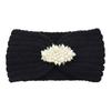 Căști de urechi cu perle Croșetat Tricotat Turban Bandană Lățime Bandă de Păr Benzi de cap Tricotate