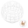 Ball-Shaped Chicken Cage Outdoor Spherical Chicken Coop Poultry Protection Cage Pigeon Rabbits Duck Safe Walking Net for Pet Safety Yard Farm Use
