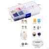 10 Grid Clay Beads Kit , with Letter Beads, Elastic Cord for Jewelry Making Earring