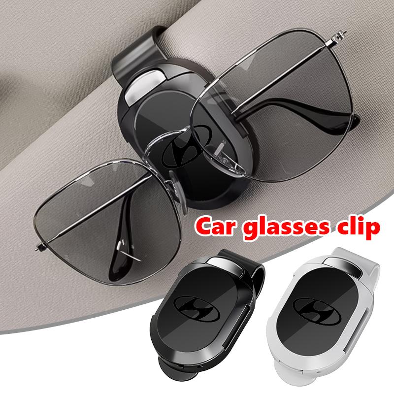 Car Sun Visor Clip Glasses Bracket Card Holder Sunglasses Support For Hyundai Azera GDI i10 i20 i30 i40 ix20 ix35 Sonata Santafe B32