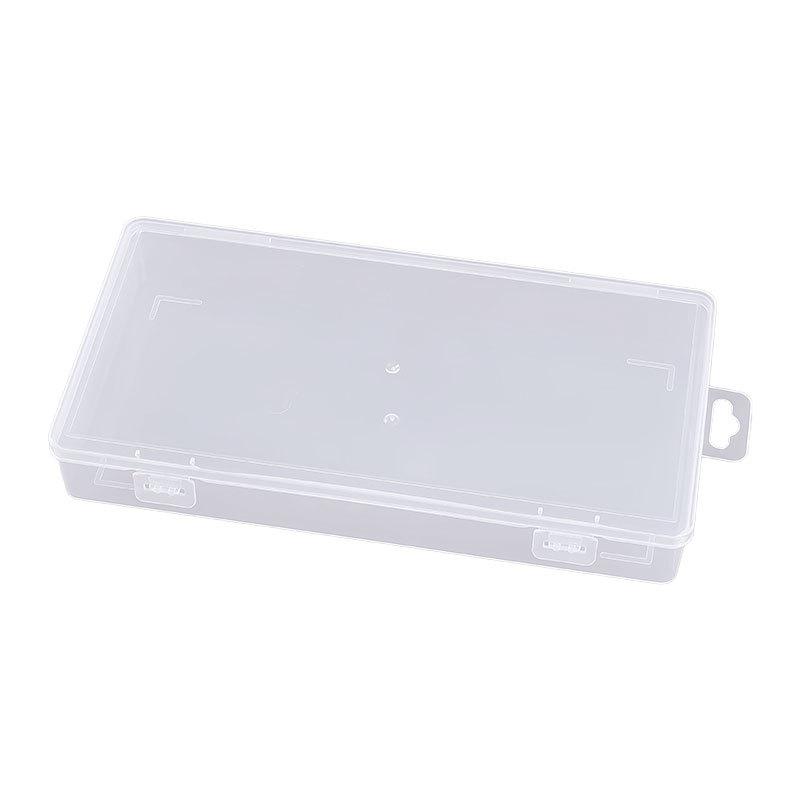 

Transparent Rectangle Storage Box for Jewellery Organizer with nail tool organizer, portable nail kit case, manicure tool case