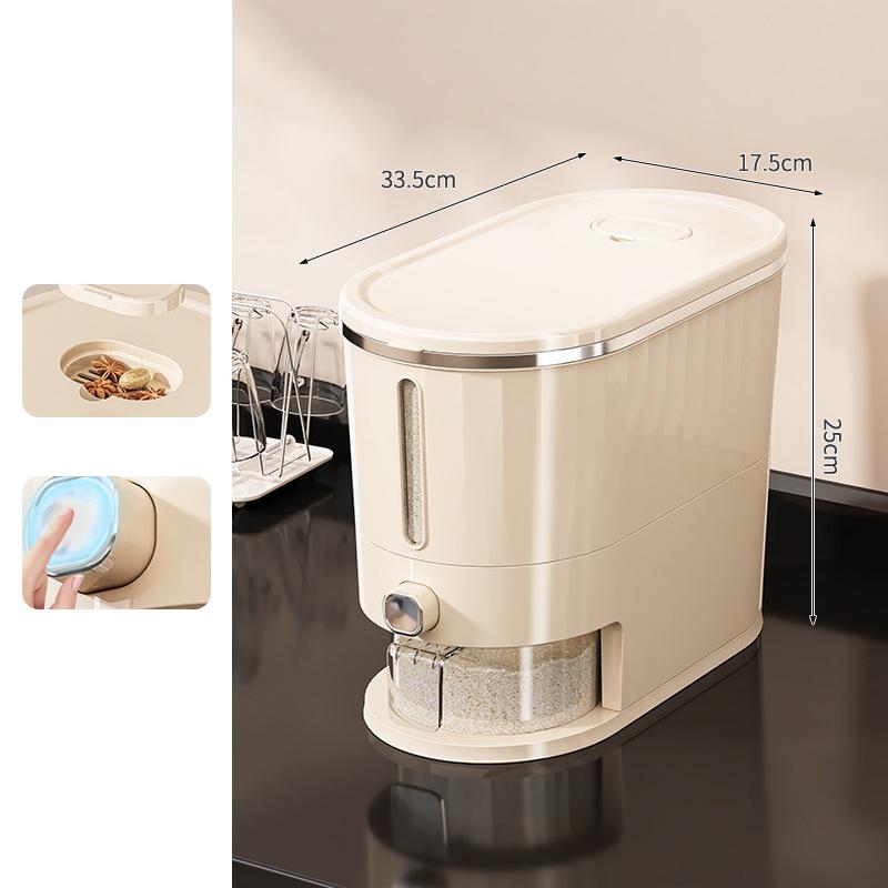 

Японский резервуар для хранения, пыле- и влагостойкий кухонный пресс, ведро для риса, коробка для муки, банка для риса