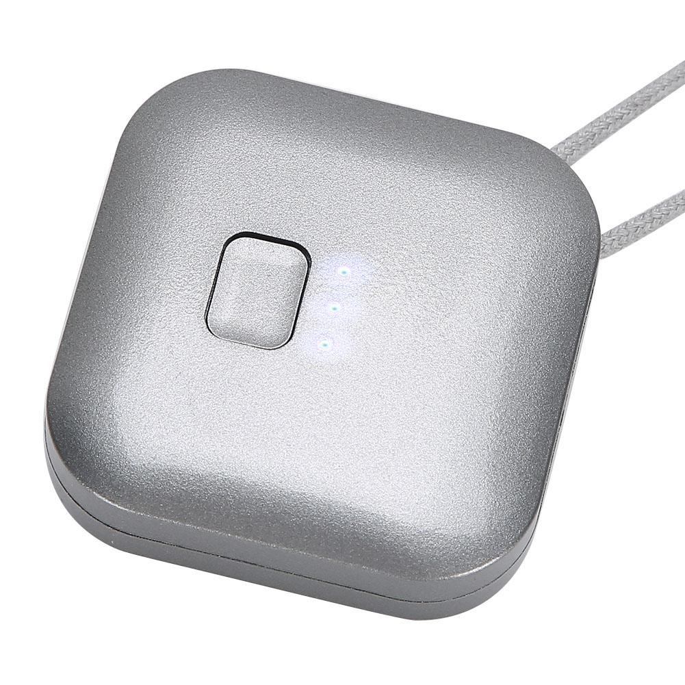 מטהר אוויר נייד ללבישה USB אישי מיני שרשרת יונים שליליים מטהר אוויר שחור