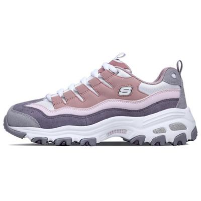 DLites Comfortable Versatile Durable Breathable Low-Top Casual Shoes Women Sneaker Pink Gray White 13141-PKPR