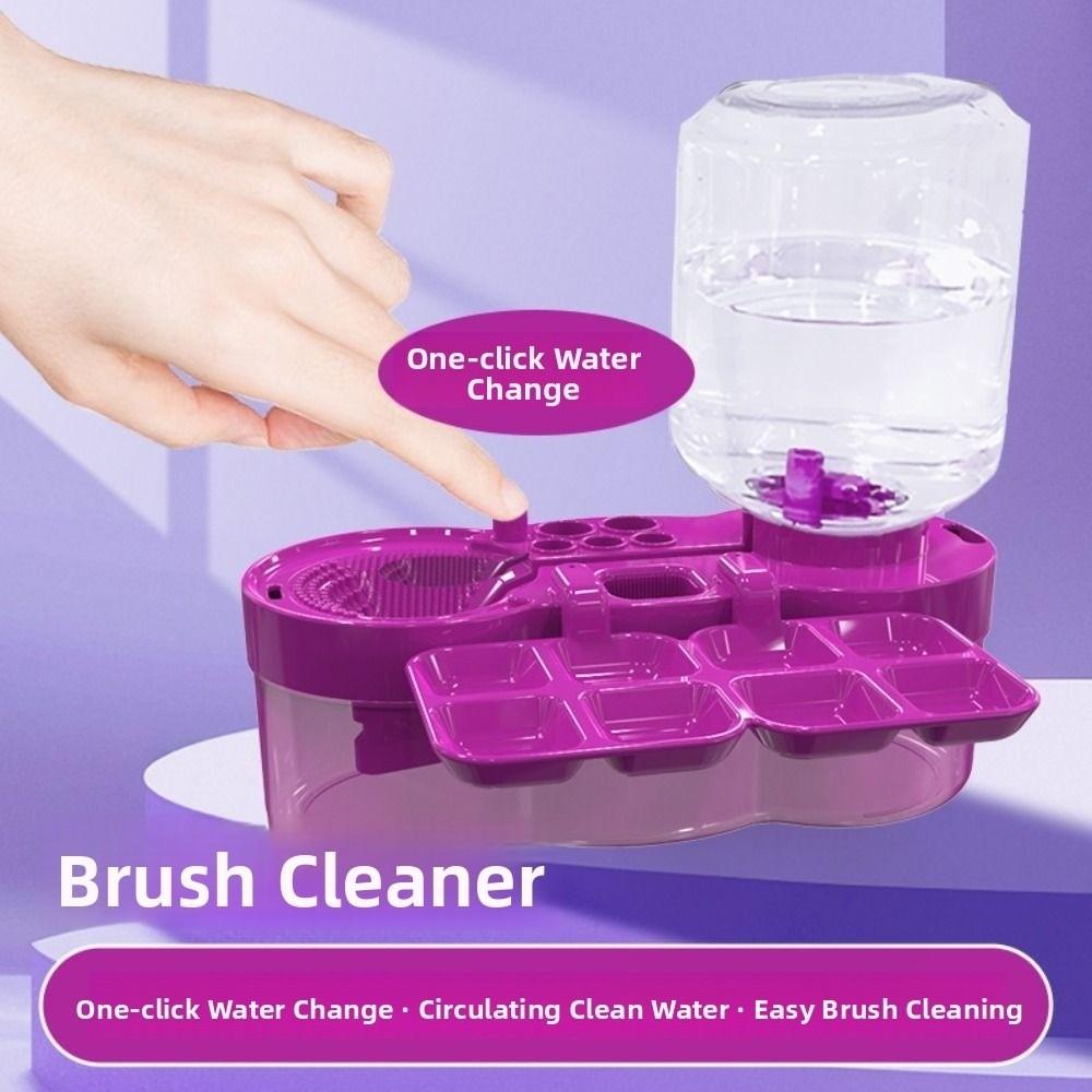 Automatic Cleaning Paint Brush Cleaner Drain Button Paint Brush Washer  Acrylic Painting