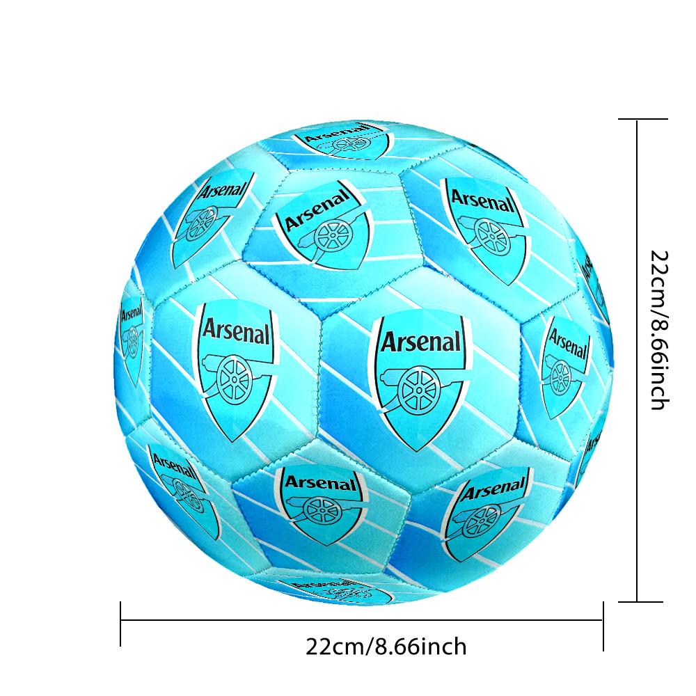 Arsenal Football Club Crest Soccer Ball Size 5 Football Machine-Stitched Indoor/Outdoor Training and Matches Ideal for Soccer Enthusiasts