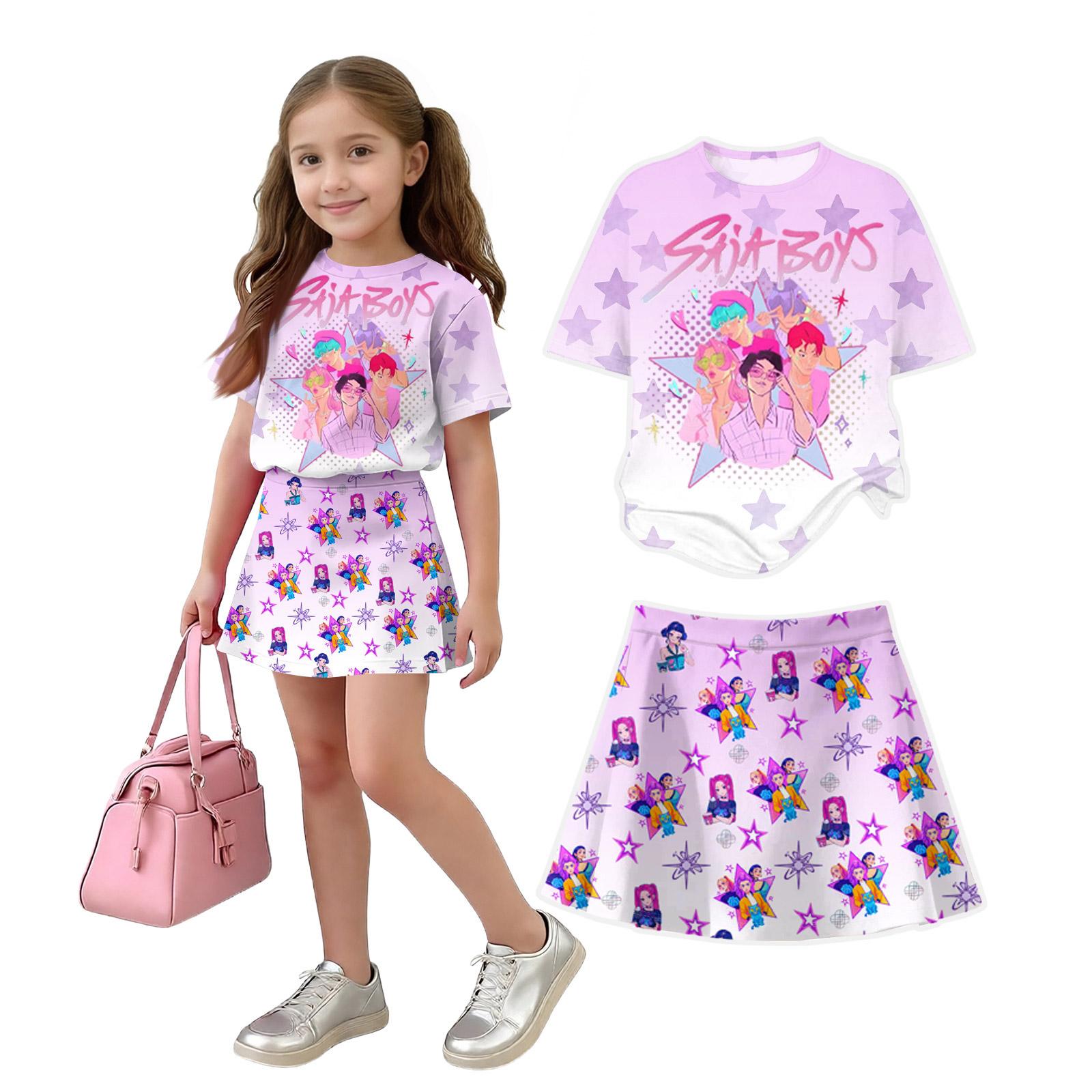 

Infant Newborn Baby Girls Boys Loose Print T-shirt+Pants Print Outfits Set 120