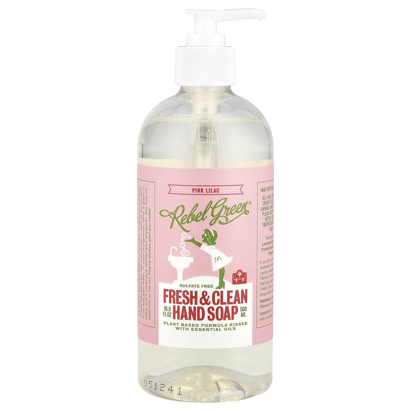 

Fresh & Clean Hand Soap, Pink Lilac, 500Ml(16.9Fl Oz)