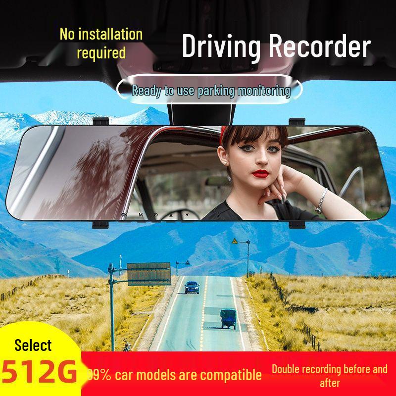 2025 Dual Lens Wireless Dash Cam with Loop Recording, Reversing Image & Night Vision - No Installation Needed (Front & Rear)