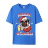 Merry Woofmas Christmas Funny Dog Santa Tshirt Printed T Shirts Unisex Tshirts Unisex Distinctive Design Tops Designer T Shirt
