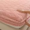 Lenzuolo Termico Copriletto Morbido Peluche Caldo Lenzuolo con Angoli Elastici Inverno Velluto Coprimaterasso Ispessito Caldo Copriletto Lenzuolo Biancheria da Letto