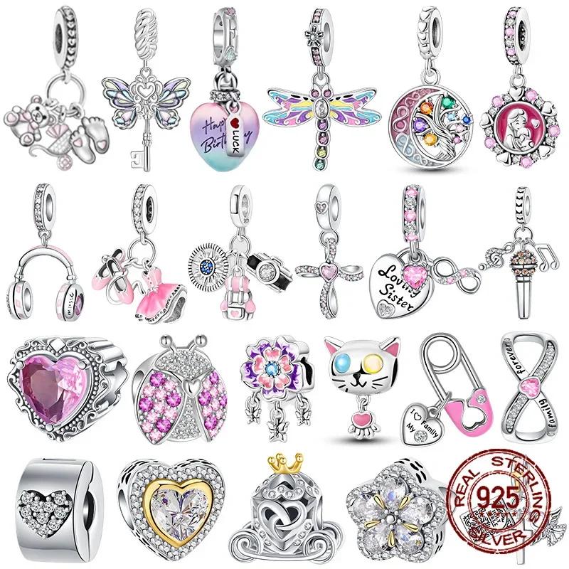 copper Heart Mom Dangle Dream Catcher Charm Bead Charms Compatible With Authentic Bracelets Do It Yourself Jewellery for Women Gift Accessories