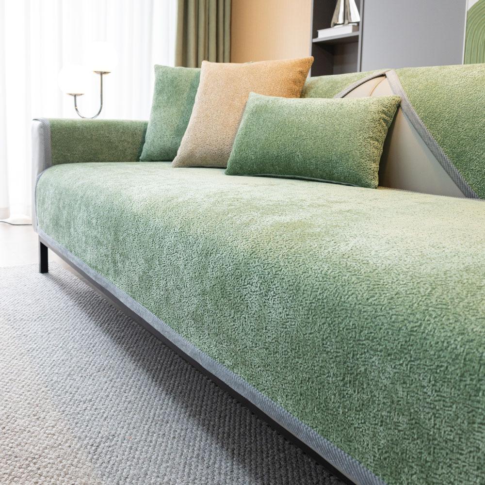 

Snow Velvet Chenille Sofa Cushion Four Seasons Universal Simple Modern Sofa Cover Cloth Cover Cover All-Inclusive Universal Non-Slip Cushion 70X70