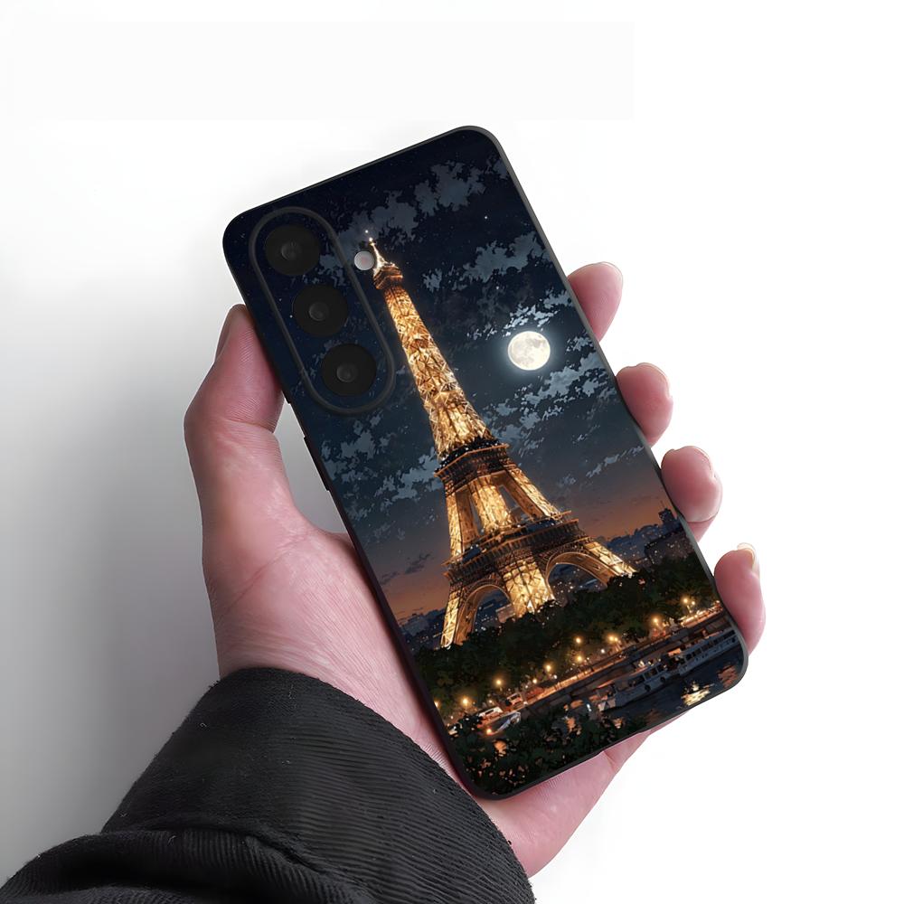 Eiffel Tower Phone Case For Samsung A25 A13 A33 5G A54 A36 A35 A56 A52 A14 Shockproof Soft Cover