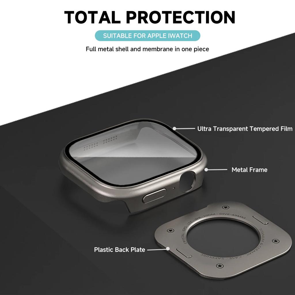 Alloy Case For Apple Watch Series 11 10 42mm 46mm Screen Protector Cover For IWatch Ultra 3 49mm 9 8 7 45mm 6 5 4 SE3 2 1 44mm