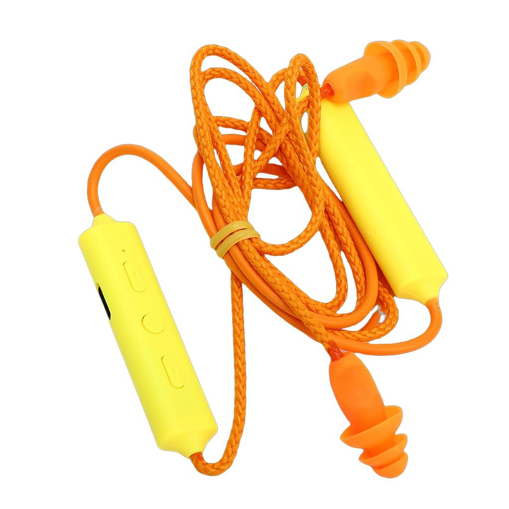 Earplug Headphone 29dB Noise Reduction IPX5 Water Proof Rechargeable Neckband Earbuds for Construction Site Workshop