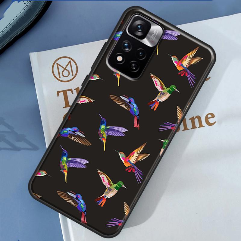 Cute Hummingbird Case For Xiaomi Redmi Note 14 13 11 9 10 12 Pro 9S 10S 11S 12S Redmi 10C 12C 13C 14C Cover