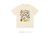 Ulzzang Cartoon Print Drop Shoulder Short Sleeve T-Shirt for Men & Women - Loose Fit