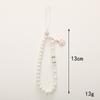 Beaded Beaded Phone Lanyard Handmade Cellphone Charm Fashion Pearl Phone Chain  Girls Women