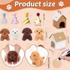 6-36 Pcs 4.7Inch Puppy Stuffed Animals Bulk with Hat Card Paper Boxes Adopt A Puppy Party Favors Kids Stuffed Dogs Birthday Gift