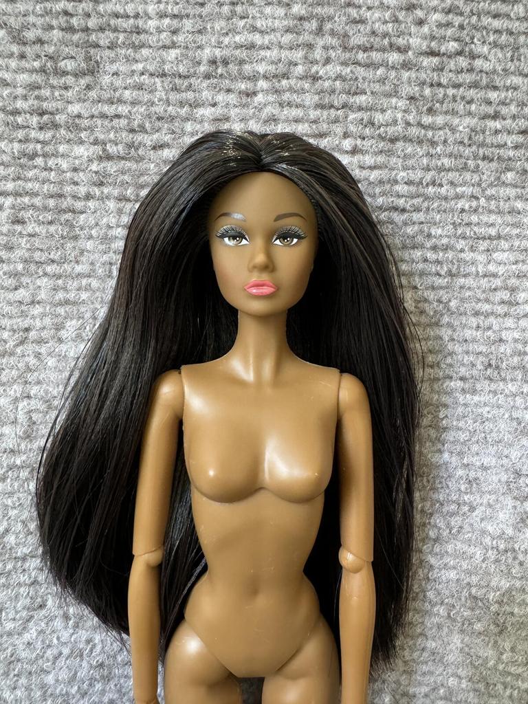 1/6 PP Face Mold Super Model Doll Figures FR Beige Dark Brown Skin Tone Joints Movable Solid Doll 30cm Doll Kids Birthday Gift