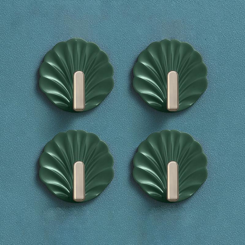 8PCS No Hole Sticky Hooks Powerful Transparent Hooks for Entryway Bedroom Kitchen Storage Multi-functional