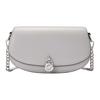 Mila Cow Leather Shoulder Bag, Crossbody Bag Small Women's Pearl Gray 35T5SIMC5L-PEARL GREY