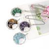 Hand-Woven Natural Crystal Agate Amethyst Moon Pendant Necklace Couple Jewelry N590