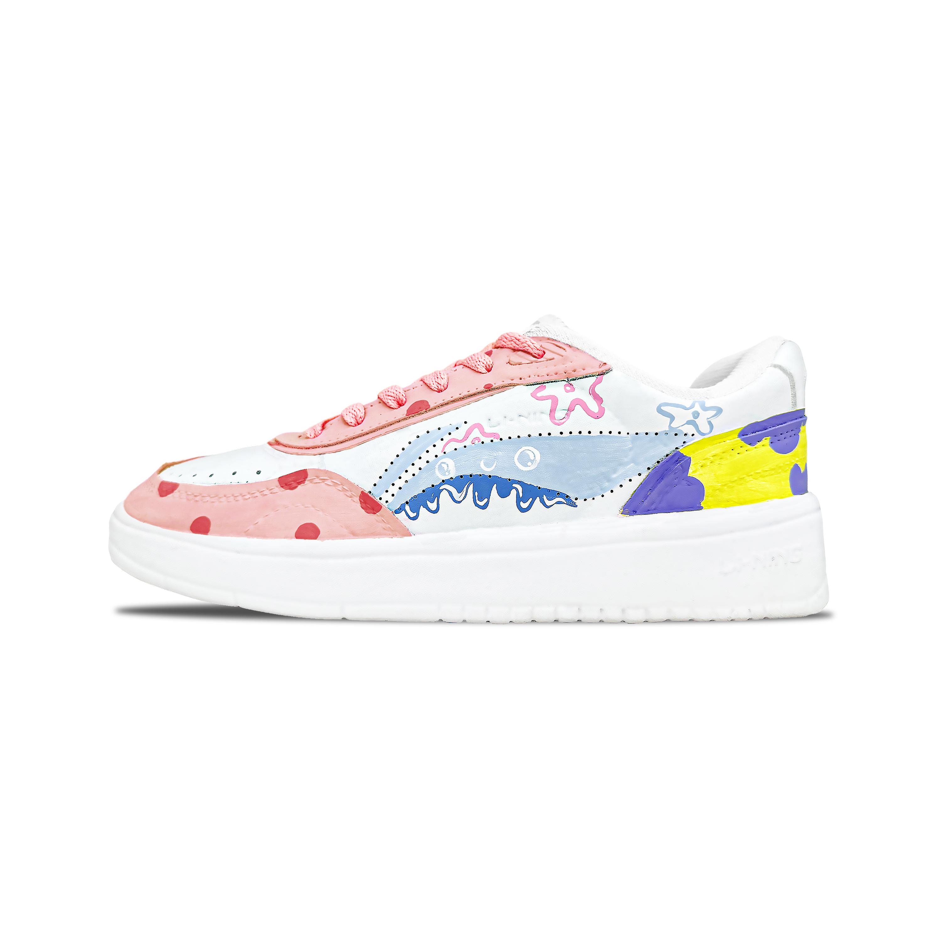 

Li Ning Sourdough Balance Height Increasing Low top Skateboard Shoes Women s Pink AGCU112-6(Team1151-) 35