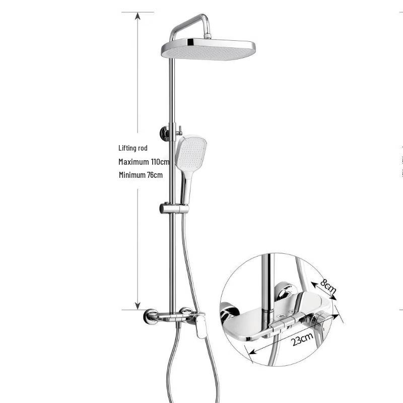 Настенная латунная душевая система Yuanbin Yanno