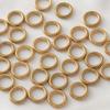 Gold-Filled Stainless Steel Seamless Connecting Ring for DIY Jewelry - Necklace & Bracelet Accessories
