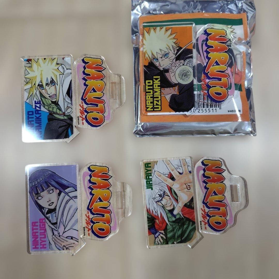 Used NARUTO Jump Exhibition Limited Acrylic Stand Set of 4