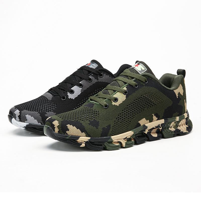 Camouflage shoes men s and women s outdoor sports shoes hiking shoes work shoes military training shoes liberation shoes 35