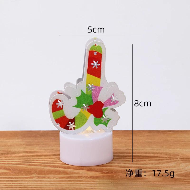 Christmas LED Light Snowman Santa House Luminous Cabin Merry Christmas Decor for Home Xmas Tree Ornaments Kids Gifts New Year