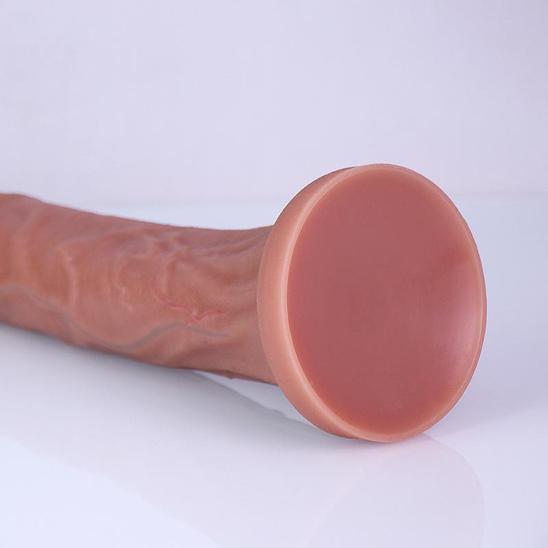 14.56 Inch Realistic Silicone Dildo Extra Long Soft Skin Feel Vein Texture Strong Suction Cup Body Safe Liquid Silicone Adult Toy