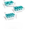 Silicone mold for frozen soup, ice tray, household food storage box, fresh-keeping box, frozen tray with lid