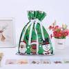 5Pcs Drawstring Christmas Candy Bags Large Candy Cookie Packaging Bag 2024 Gift Bag
