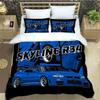 Set Biancheria da Letto Stampata Retrò GTR Racing Set di Biancheria da Letto Raffinato Copripiumino Set Piumone Set Biancheria da Letto Lusso Regalo di Compleanno