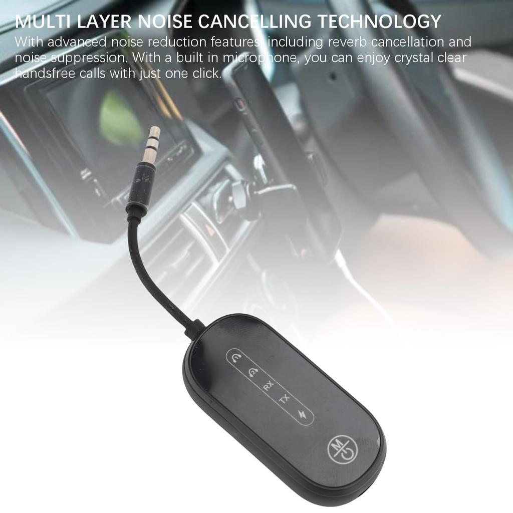 Récepteur et Émetteur Bluetooth 5.4 Portée 10m AUX 3.5mm Longue Autonomie Sans Fil Avion