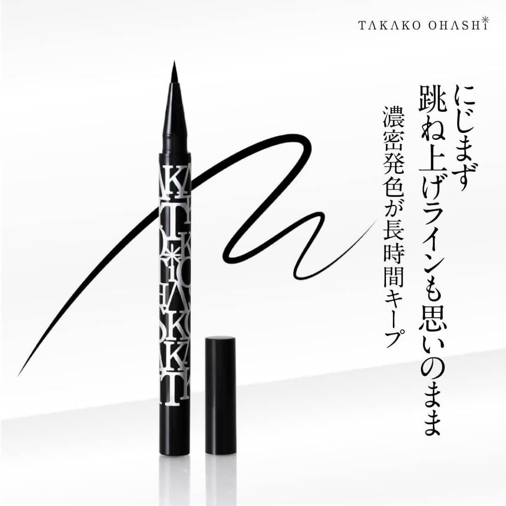 Liquid Eyeliner In Waterproof Film and by TAKAKO OHASHI Long-lasting Black, Type, Smudge-proof Long-lasting,