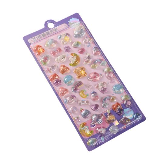 Cute 3D Puffy Stickers Kawaii Resin Animal Cartoon Sticker Tiny DIY Stickers for Scrapbooks Laptops Water Bottles