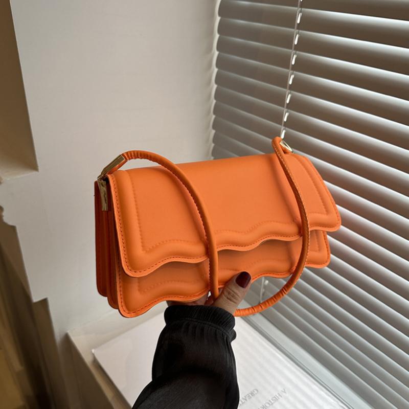 

Высококачественная сумка из искусственной кожи, женская однотонная маленькая сумка через плечо, женская сумка-мессенджер, маленькая сумка-тоут для девочек 24x8.5x12.5cm оранжевый