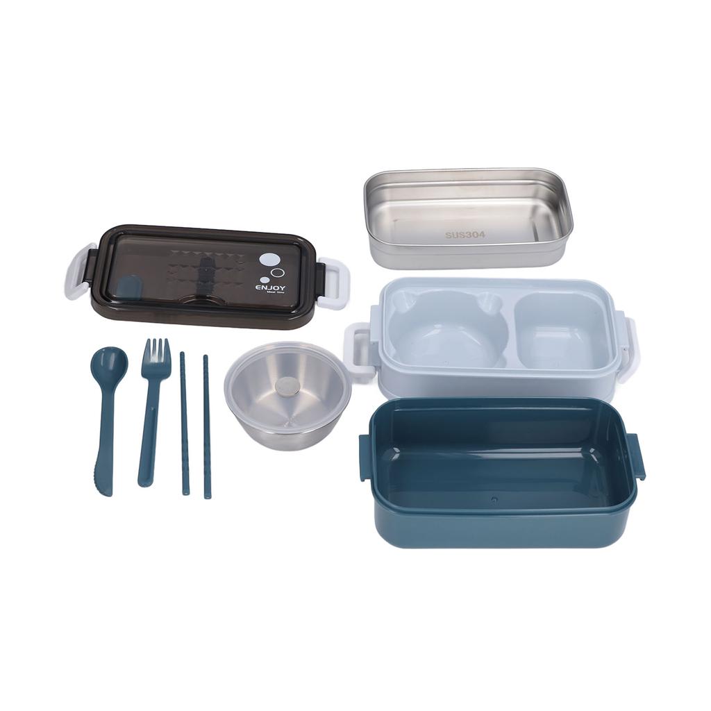 Lunch Box 2 Tier Stackable Container Folding Buckle Stainless Steel Insulated Lunch BoxTony Carolan Stainless Steel