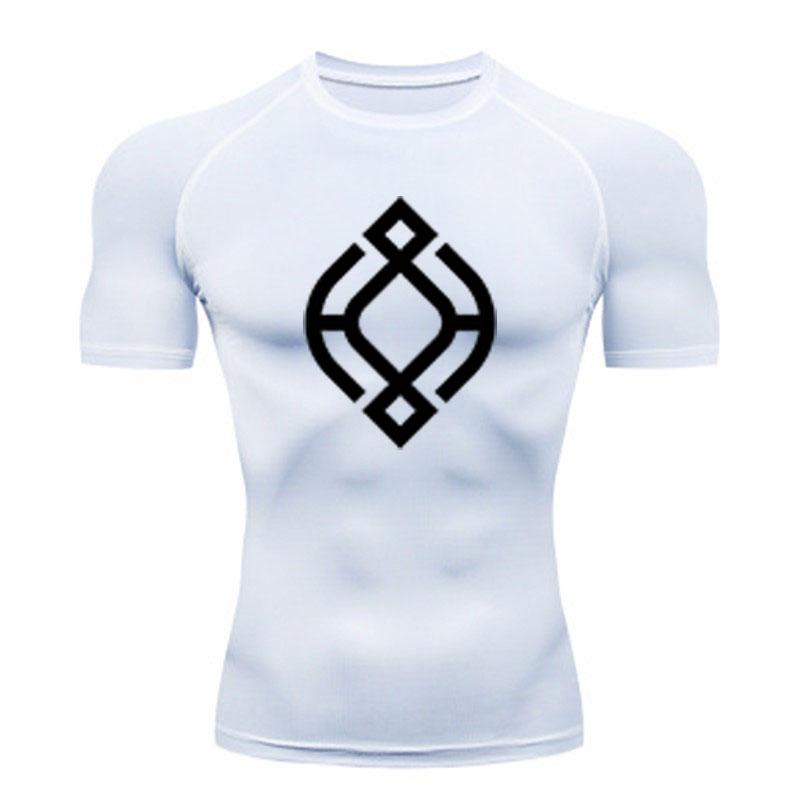 Men's Compression Athletic T-shirt, Quick Dry Breathable Str