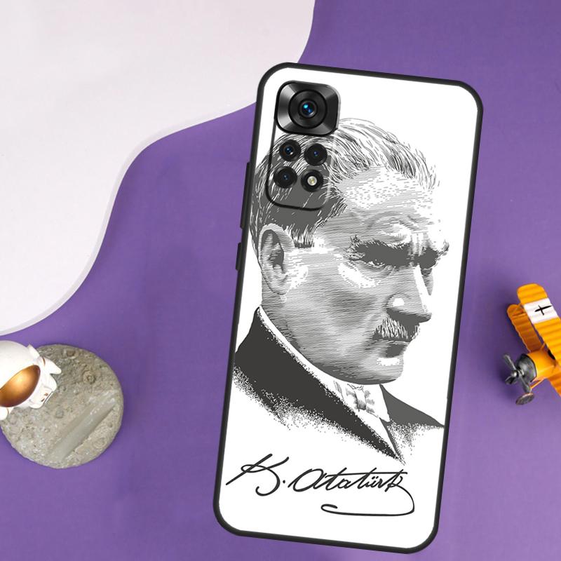 Mustafa Kemal Ataturk Case For Xiaomi Redmi Note 13 Pro 14 12 9 10 11 Pro 10S 11S 12S Redmi 10C 13C 14C 12C Cover