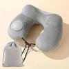 U-shaped Inflatable Travel Pillow Portable Air Pillow Neck Support Pad Comfortable Sleep Pillow Compression Inflatable